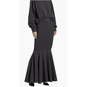 Norma Kamali Jersey Fishtail Maxi Pull On Skirt Size Small NWT
